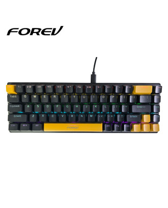 Keyboard Gaming Forev Q68 Mechanical Blue Switches