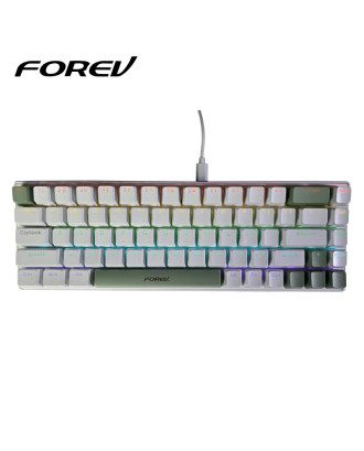 Keyboard Gaming Forev Q68 Mechanical Blue Switches