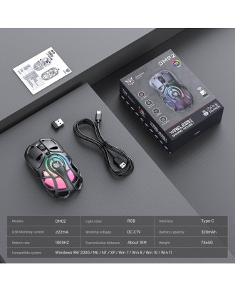 MOUSE ONIKUMA DM02 Tri-Mode Wireless Gaming RGB Lighting