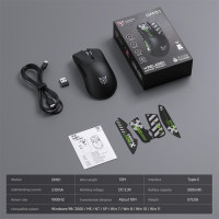 MOUSE ONIKUMA DM01 (Bluetooth / 2.4GHz / Wired)...