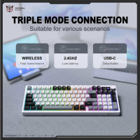 KEYBOARD ONIKUMA MT902 (Bluetooth / 2.4GHz / Wired...
