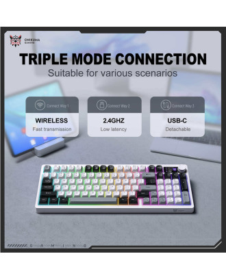 KEYBOARD ONIKUMA MT902 (Bluetooth / 2.4GHz / Wired)