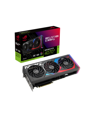Asus ROG Strix GeForce RTX 4070Ti 12GB GDDR6X OC Edition  ( 12GB GDDR6X   / Three  Fans ) 