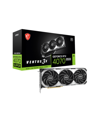 MSI GeForce RTX 4070 Super VENTUS 3X 12G OC ( 12GB GDDR6X / THREE FANS ) 