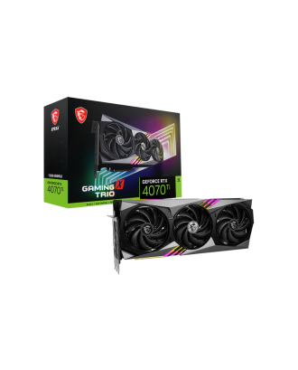 MSI RTX4070 Ti GAMING X TRIO 12GB ( 12GB GDDR6X   / Three  Fans ) 