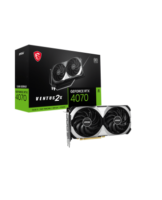 MSI RTX4070 VENTUS 2X 12GB  ( 12GB GDDR6X   / Dual Fans ) 