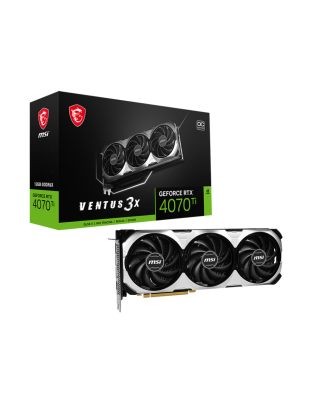 MSI RTX4070Ti VENTUS 3X 12GB  ( 12GB GDDR6X   / Three  Fans ) 