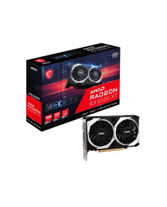 MSI Radeon RX 6500 XT MECH 2X 4G OC​ (4GB GDDR6 / Dual Fans )