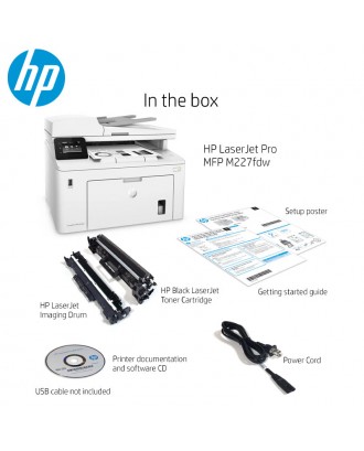 HP LaserJet Pro MFP M227FDW A4 B/W Print, Copy, Scan, Duplex, Fax, Wi-Fi (Toner 30A)