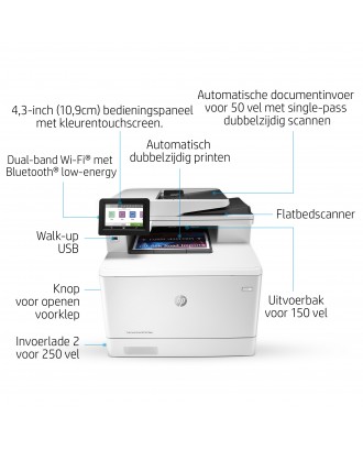 HP Color LaserJet MFP M479FDW Color Printer (Print / Copy / Scan / Fax / ADF/ Duplex / Wifi /28 ppm )