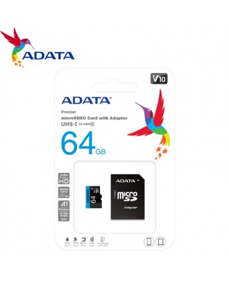 ADATA MICRO SD 64GB CLASS 10 MEMORY CARD