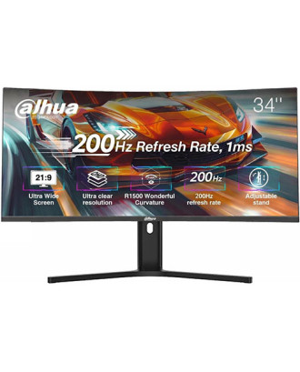 Dahua LM34-E330CA ( 34" 2K / Curved  / 200Hz / 10bits / 3 Years Warranty )