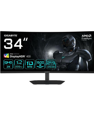 Gigabyte G34WQC2 ( 34" / 3440 x 1440 (WQHD) 2K , 200HZ , Curved , Speaker )