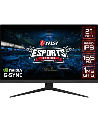 MSI Optix G273QF 27" GAMING MONITOR (2560 x 1440 (WQHD) 2k, 165hz,IPS, 1ms,Freesync