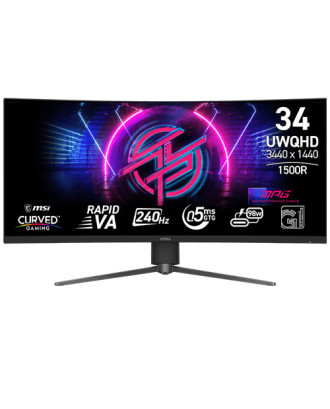 MSI MPG 346CQRF X24 ( 34" / 3440 x 1440 (UWQHD) 2K , 240HZ , Curved , Type-C 98W )