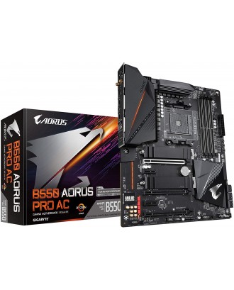 Aorus B550 AORUS Pro AC (LGA AM4 / Max Ram to  128GB / Wifi 6 +Bluetooth )