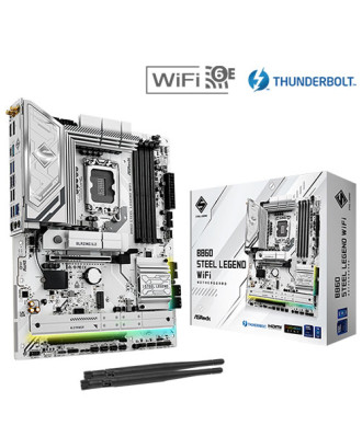 Asrock B860 Steel Legend WiFi ( LGA 1851 / Thunderbolt 4 / WiFi 6E + Bluetooth 5.3 )
