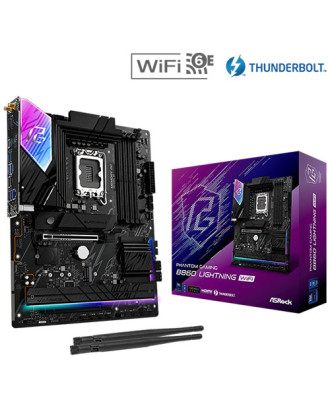 Asrock PHANTOM GAMING B860 Lightning WiFi ( LGA 1851 / Thunderbolt 4 / WiFi 6E + Bluetooth 5.3 )