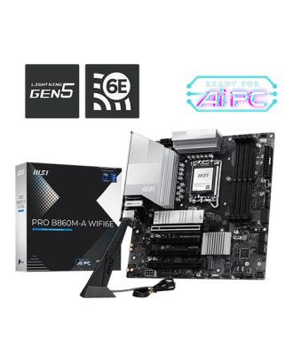 MB MSI PRO B860M-A WIFI6E ( LGA 1851  / WIFI6E + Bluetooth 5.3  )