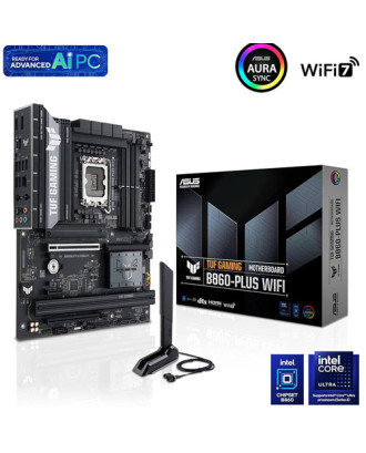 ASUS TUF GAMING B860-PLUS WIFI ( LGA 1851 / USB4 40Gbps  / WiFi 7 + Bluetooth 5.4 )