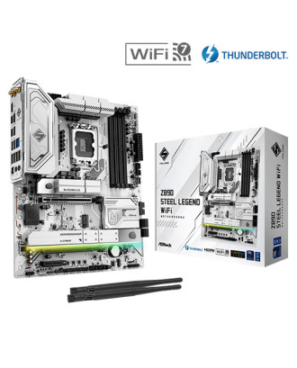 Asrock Z890 Steel Legend WiFi 7 ( LGA 1851 / USB4 40Gbps  / WiFi 7 + Bluetooth 5.4 )