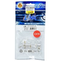 LINK CAT 6 RJ45 PLUG , 2 Layer with pre-insert bar...