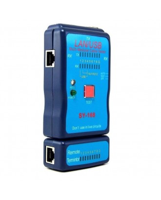 USB / LAN Cable Tester USB RJ45, RJ11,( SY-168 )