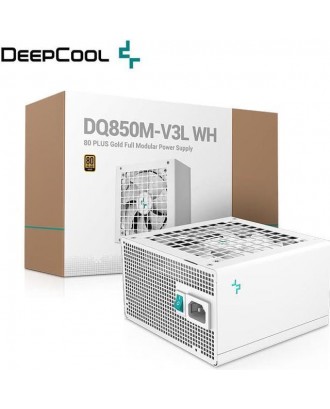 Deepcool DQ850M-V3L White ( Max Power 850W/ 80 Plus Gold/Japanese Capacitor / Full Modular )