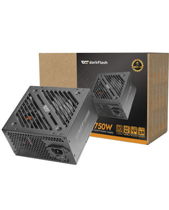 Power supply darkFlash EMT750 ( 750W / 80 Plus Bronze / Black Flat Cable / 2 Years warranty / Japanese Capacitors )