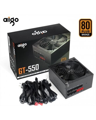 Aigo GT550 ( 550W / Black Flat Cable / 80 Plus Bronze/ Full Modular  )