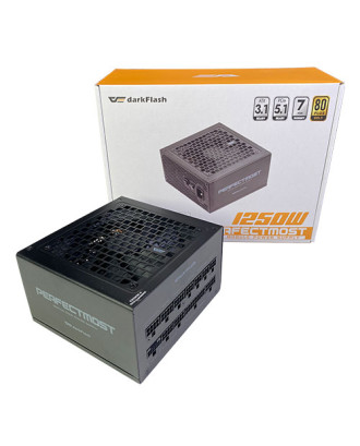 darkFlash PMT 1250W ATX 3.1 ( 1250W / Full Modular / 80+ Gold  / PCIe 5.1 ready / Japanese Capacitors  )