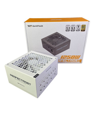 darkFlash PMT 1250W ATX 3.1 ( 1250W / Full Modular / 80+ Gold  / PCIe 5.1 ready / Japanese Capacitors  )