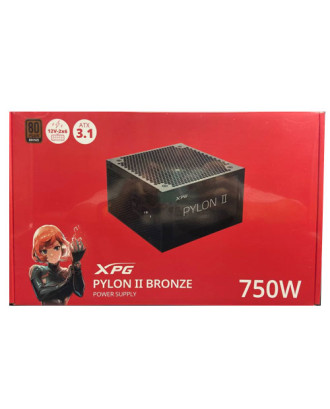 XPG PYLON II 750W Bronze ( Max Power 750W/ 80 Plus Bronze / 5 Years Warranty / ATX3.1 Ready)
