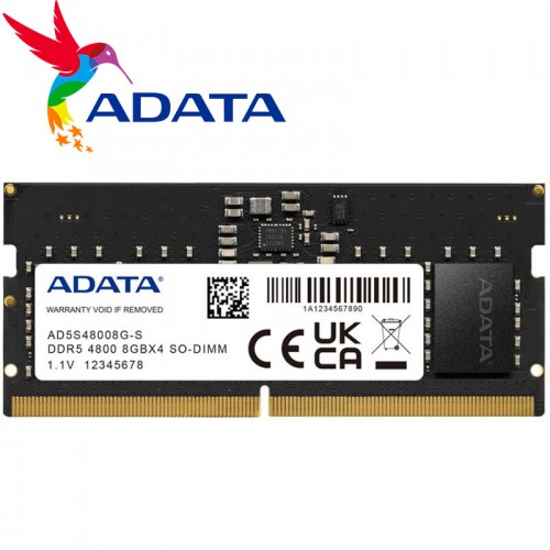 ADATA 8GB DDR5 4800 Mhz SO-DIMM Laptop Memory