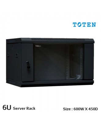 TOTEN 6U Wall Mount Rack  (W600 x D450 x H368mm) Wall Mount