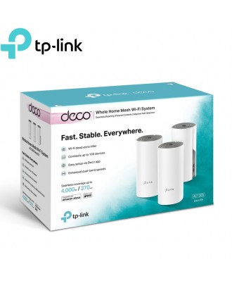 TP-Link Deco E4 AC1200 Whole Home Mesh Wi-Fi System (3-Pack)