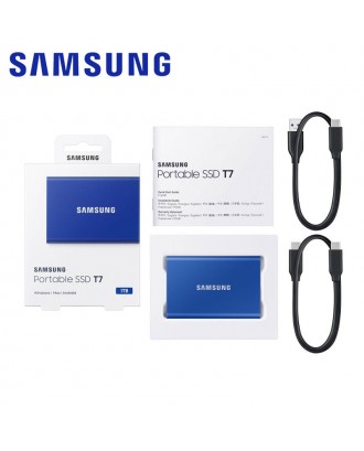 SAMSUNG T7 EXTERNAL SSD 2TB NONE TOUCH USB 3.2 (Gen2, 10Gbps)