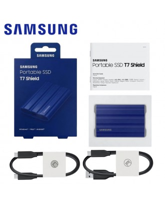 SAMSUNG T7 SHIELD EXTERNAL SSD 2TB (TYPE C+A USB 3.2 GEN.2 10Gbps)