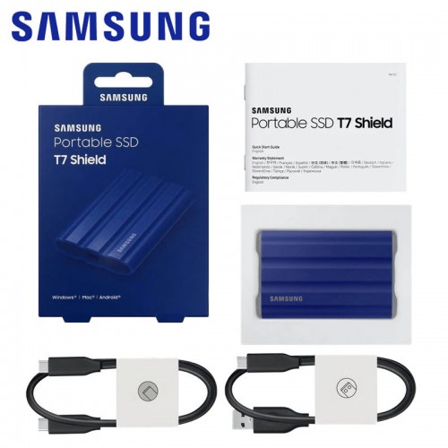 SAMSUNG T7 2TB USB 3.2 Gen 2 (10Gbps, Type C) External Solid State