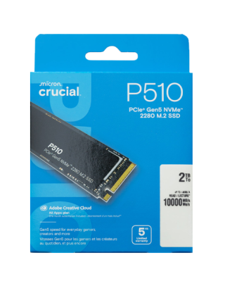 M2 Crucial P510 2TB (M.2 PCIe 5.0 /2TB / Speed up to 10000MB/s / Warranty 3 Years )