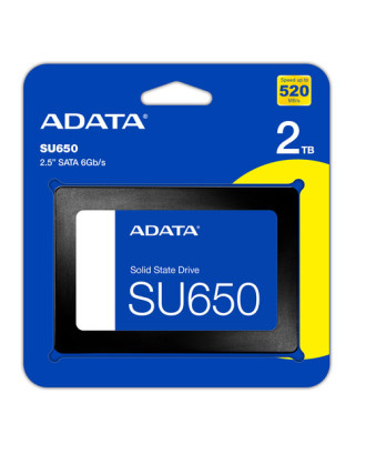 ADATA SU650 2TB ( Sata III 6Gb/s / 2TB / Up to 520MB/s )