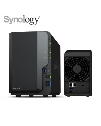 Synology DiskStation DS220+ 2-bays NAS, RAM 2GB (Up to 6GB)