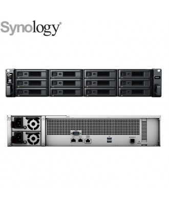 Synology RS2423RP+ RackStation 12Bays(Up to 24Bays),RAM 8GB(Up to 32GB),Redundant power