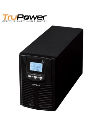 TruPower TP903II 3KVA 2700W LCD Online Premium HF UPS USB & RS232 (8x12V7Ah)